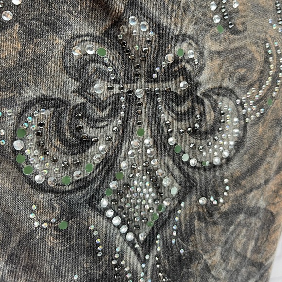 Vintage vocal brown fluer de Lis embellished tshirt size medium - Picture 6 of 8